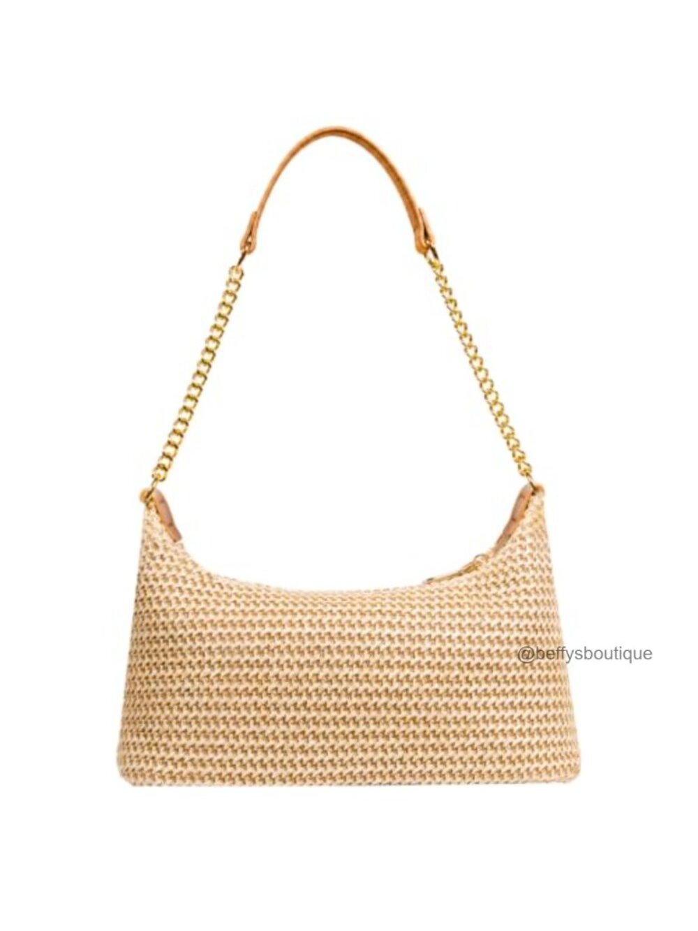 Handwoven Straw Woven Crossbody Hobo Bag Boho Beach Purse